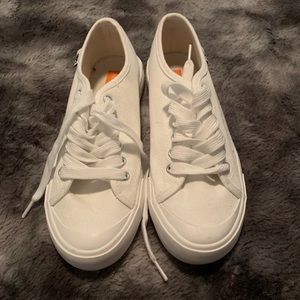 White canvas shoes